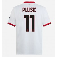 Dres AC Milan Christian Pulisic #11 Preč 2024-25 Krátky Rukáv